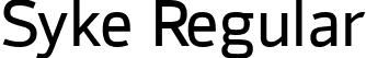 Syke Regular font - Syke-Regular.ttf