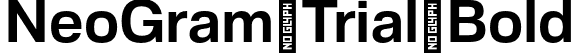 NeoGram Trial Bold font - NeoGramTrial-Bold-BF63eaf5cbb017d.otf