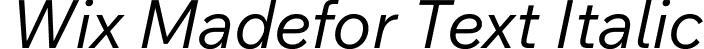 Wix Madefor Text Italic font - WixMadeforText-Italicwght.ttf