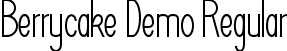 Berrycake Demo Regular font - BerrycakeDemoRegular.ttf