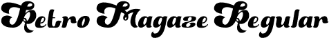 Retro Magaze Regular font - retromagaze-0wjrp.otf