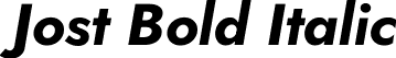 Jost Bold Italic font - Jost-BoldItalic.ttf