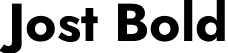 Jost Bold font - Jost-Bold.ttf