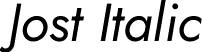 Jost Italic font - Jost-Italic-VariableFont_wght.ttf