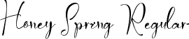 Honey Spring Regular font - Honey-Spring-OTF-Personal.otf