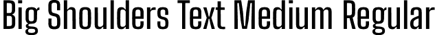 Big Shoulders Text Medium Regular font - BigShouldersText-Medium.otf