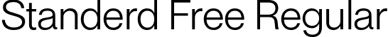 Standerd Free Regular font - Standerd-Regular.otf