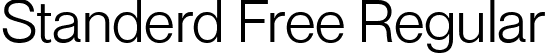 Standerd Free Regular font - Standerd-Regular.ttf