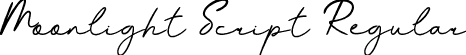 Moonlight Script Regular font - moonlight.ttf