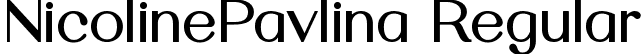 NicolinePavlina Regular font - nicolinepavlina.ttf