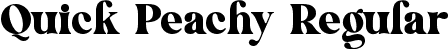 Quick Peachy Regular font - quickpeachy.ttf