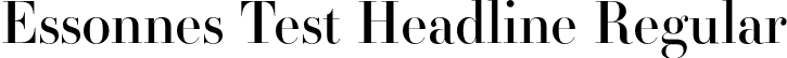 Essonnes Test Headline Regular font - EssonnesTest-HeadlineRegular.otf