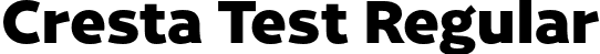 Cresta Test Regular font - CrestaTest-Black.otf