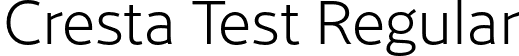 Cresta Test Regular font - CrestaTest-Light.otf