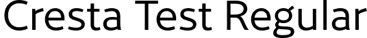 Cresta Test Regular font - CrestaTest-Regular.otf