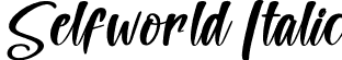 Selfworld Italic font - Selfworld-Italic.otf