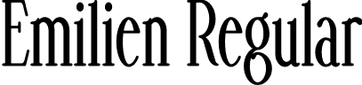 Emilien Regular font - Emilien.otf