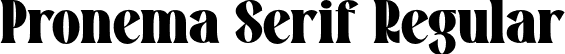 Pronema Serif Regular font - pronema-serif.otf