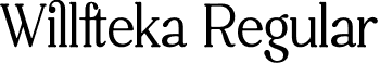 Willfteka Regular font - Willfteka.otf