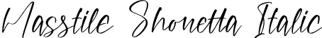 Masstile Shonetta Italic font - Masstile-Shonetta-Italic.otf