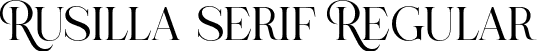 Rusilla serif Regular font - rusillaserif-2ozpl.otf