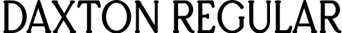 Daxton Regular font - Daxton.otf