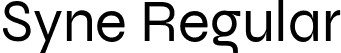 Syne Regular font - Syne-Regular.otf