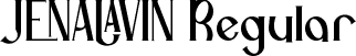Jenalavin Regular font - jenalavinregular-3z3pg.ttf