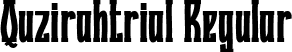 Quzirahtrial Regular font - Quzirahtrial.ttf