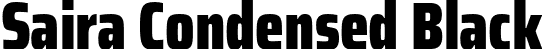 Saira Condensed Black font - SairaCondensed-Black.otf