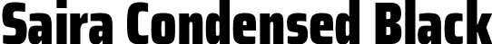 Saira Condensed Black font - SairaCondensed-Black.ttf