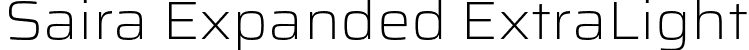 Saira Expanded ExtraLight font - SairaExpanded-ExtraLight.otf