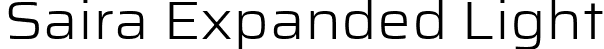 Saira Expanded Light font - SairaExpanded-Light.ttf