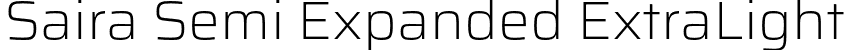 Saira Semi Expanded ExtraLight font - SairaSemiExpanded-ExtraLight.otf