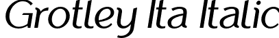 Grotley Ita Italic font - Grotley-Italic.otf