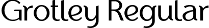 Grotley Regular font - Grotley-Regular.otf