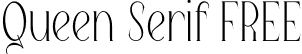 Queen Serif FREE font - queenserif-free.otf