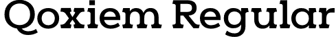 Qoxiem Regular font - Qoxiem-8MVeB.otf