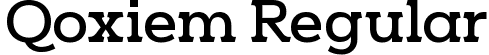 Qoxiem Regular font - Qoxiem-YzxX8.ttf