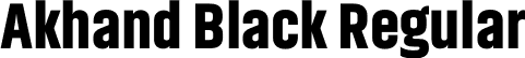 Akhand Black Regular font - Akhand-Black.otf