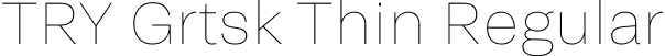 TRY Grtsk Thin Regular font - TRYGrtsk-Thin.ttf