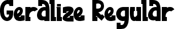 Geralize Regular font - Geralize-OTF-Personal.otf