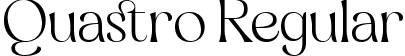 Quastro Regular font - Quastro-BWVGl.ttf