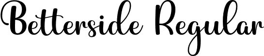 Betterside Regular font - betterside.otf