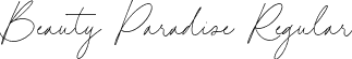 Beauty Paradise Regular font - Beauty-Paradise.otf