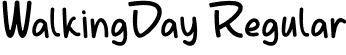 WalkingDay Regular font - otf.otf