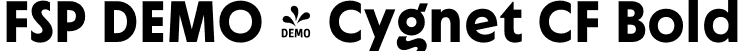 FSP DEMO - Cygnet CF Bold font - Fontspring-DEMO-cygnetcf-bold.otf