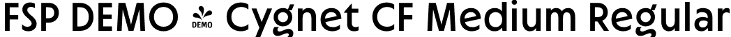 FSP DEMO - Cygnet CF Medium Regular font - Fontspring-DEMO-cygnetcf-medium.otf