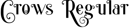 Crows Regular font - Crows.otf