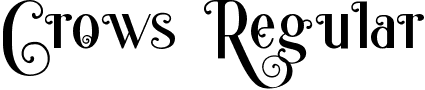 Crows Regular font - Crows.ttf